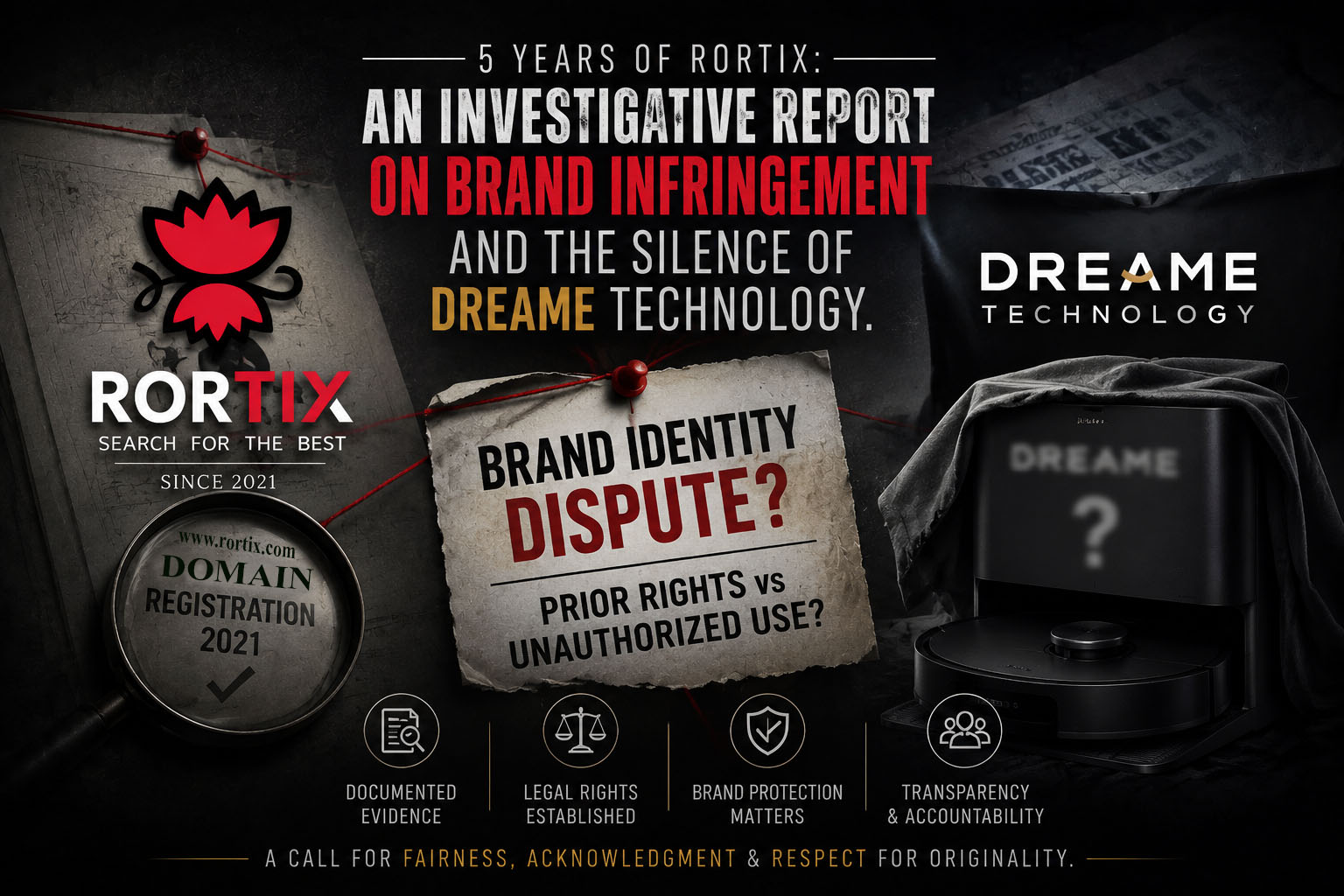 5 Years of Rortix: An Investigative Report on Brand Infringement and the Silence of Dreame Technology